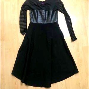 Practically New Kylo Ren Star Wars black leatherette dress